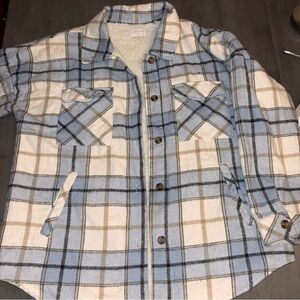 Miss Posh Plaid Button-Up Jacket XL